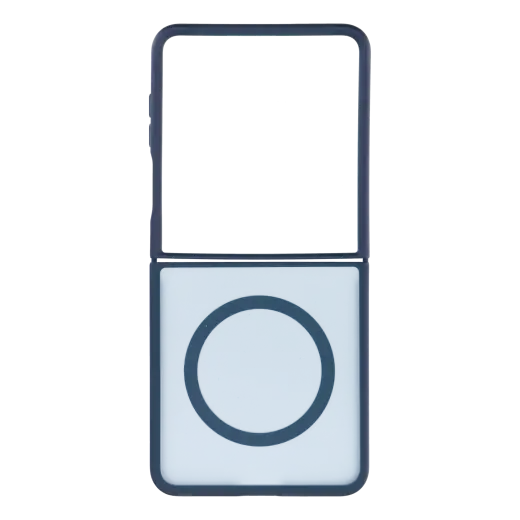 4sF-S Acrylic чехол с поддержкой MagSafe для телефона Samsung Galaxy Z Flip 8 (F776) тёмно-синий