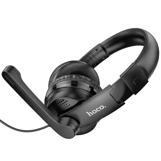 Wire headphones Jack 3,5 mm Hoco W103 black