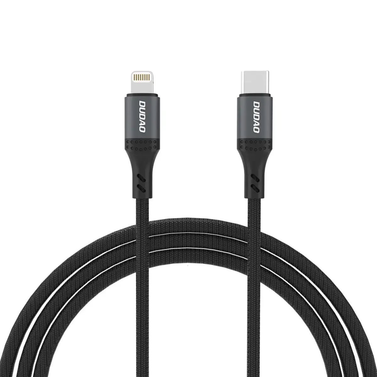 Dudao L3CL datu pārraides un uzlādes vads | USB-C uz Lightning | 30W | 2m | melns