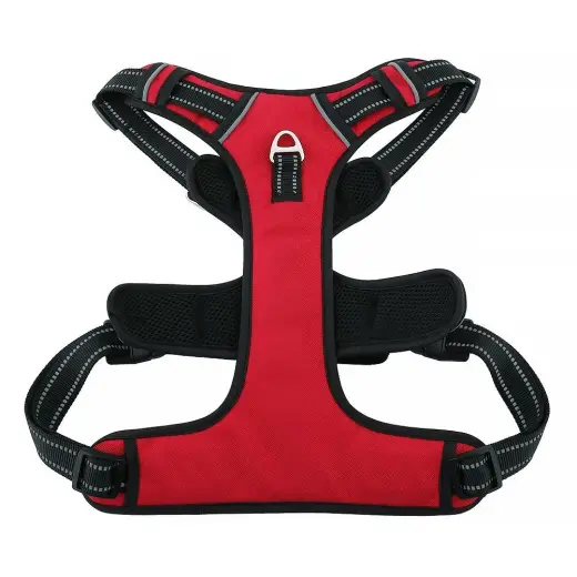 Dog harness OXFORD A size XL red black
