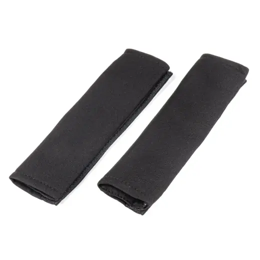 Seat belt pad black 2pcs set