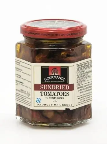 GOURMANTE Saulē kaltēti tomāti saulespuķu eļļā, 280ml