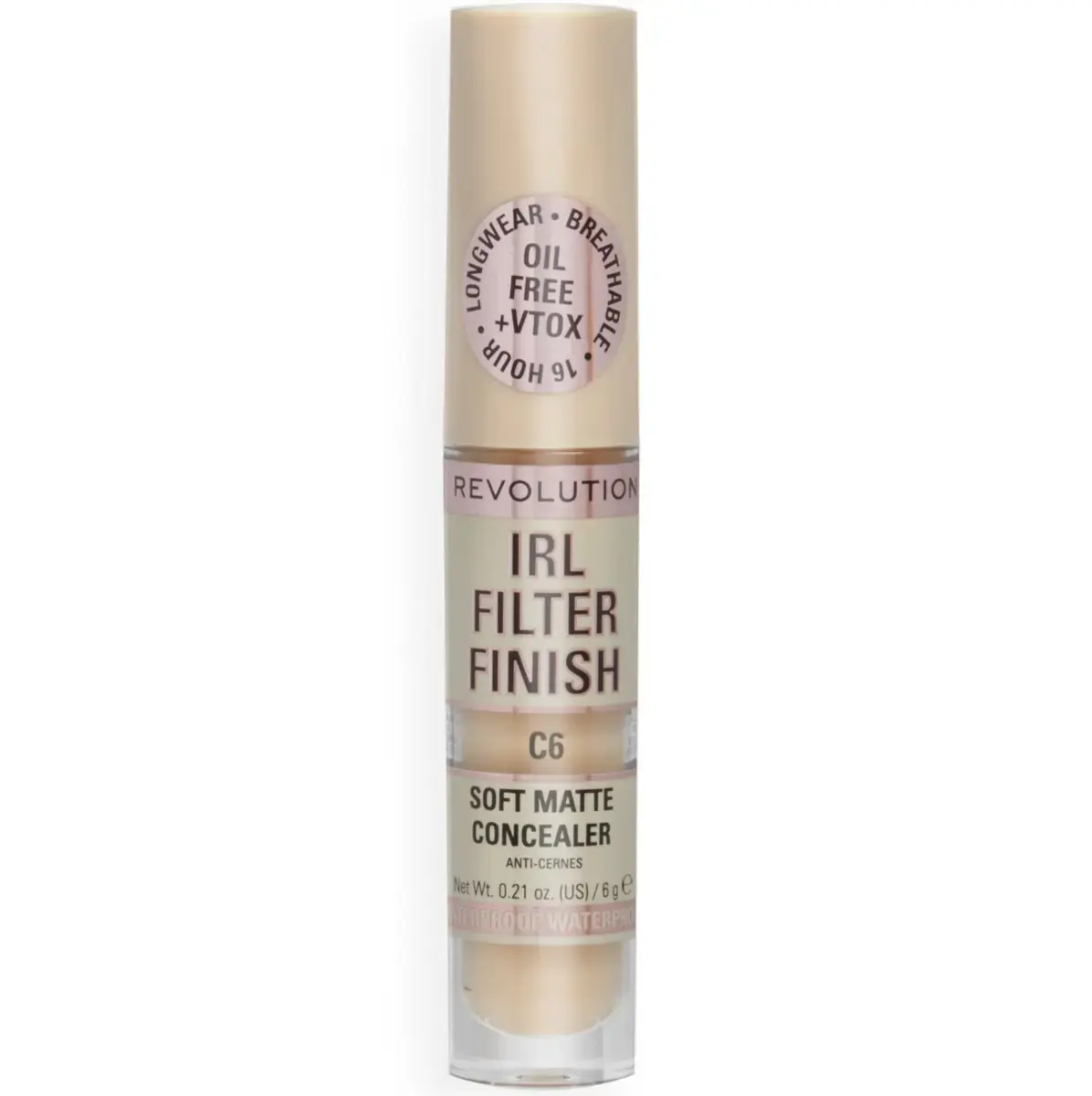 Makeup Revolution, IRL Filter Finish, Cover Dark Spots, Cream Concealer, C6, 6 g