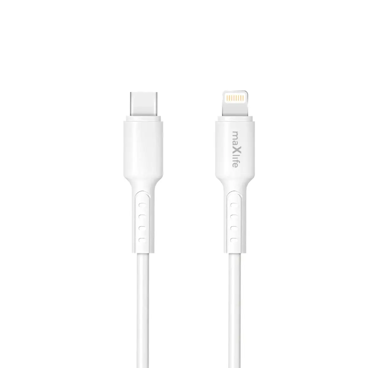 Maxlife MXUC-13 data transfer and charging cable | USB-C to Lightning | PD | 27W | 1m | white