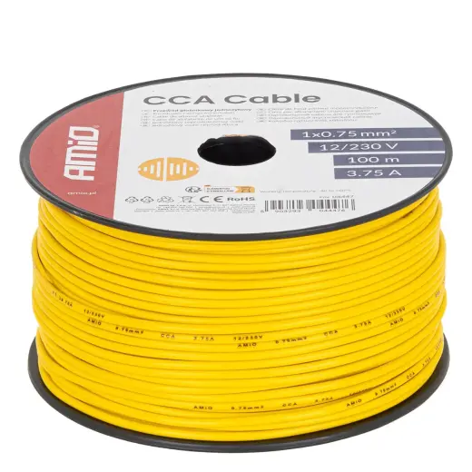 CCA speaker cable CCA 1x0.75mm2 100m 3.75A 12/230V AMIO-04447