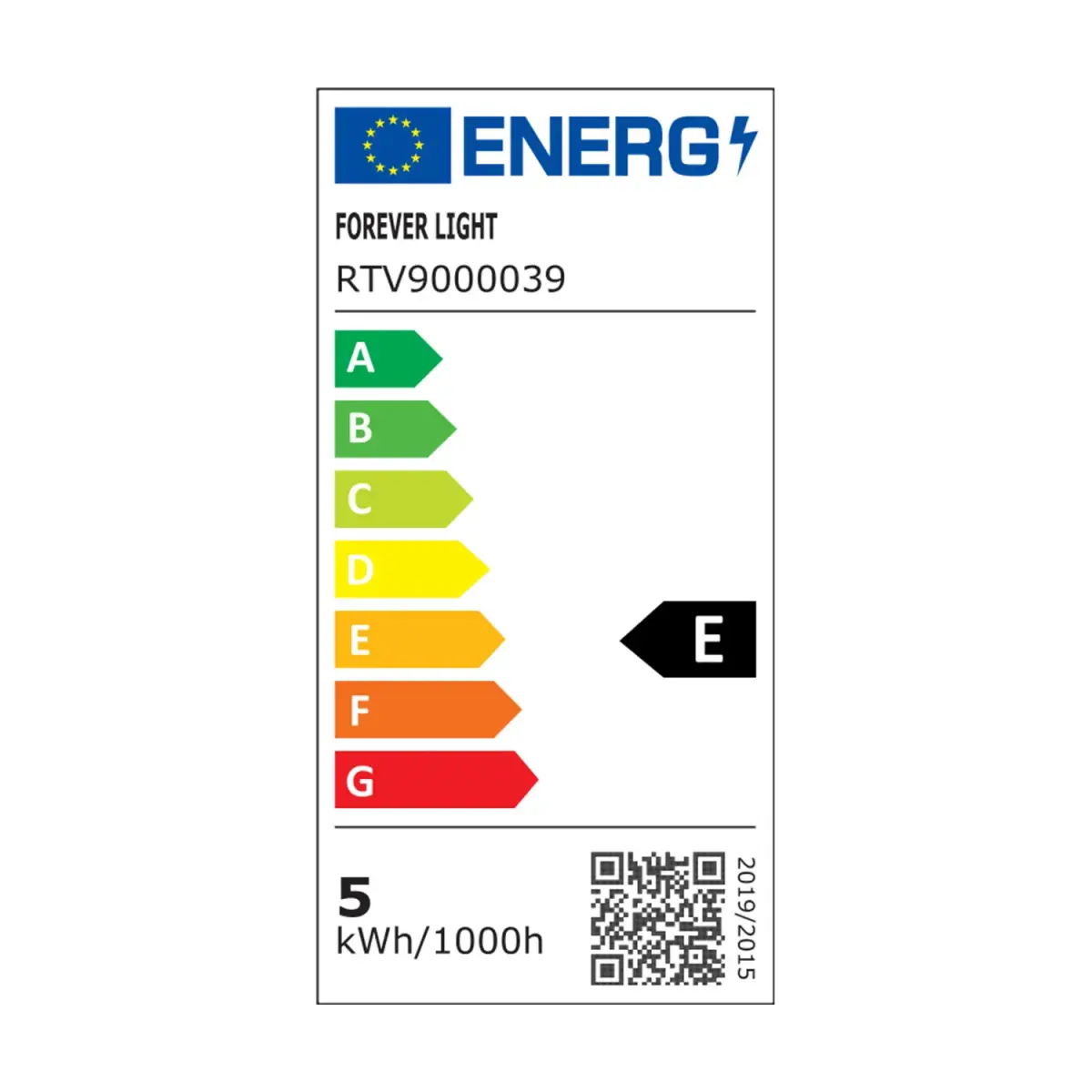 Forever Light LED Bulb E14 G45 4.8W 630lm 6000K class E
