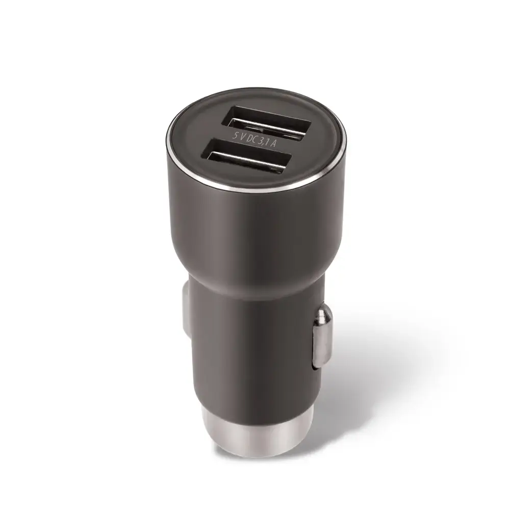 Forever CC-04 auto lādētājs | 15.5W | USB-A, Micro USB | ar Micro USB vadu komplektā | melns