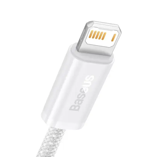Baseus Dynamic Series CALD000502 duomenų perdavimo ir įkrovimo laidas | USB-A į Lightning | 12W | 2m | baltas