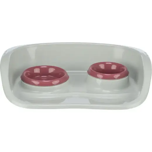Bļoda dzīvniekiem, plastmasa - Trixie Dinner Set 0.25l*9cm and 0.3l*11cm/ 46*11*30cm