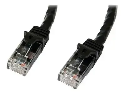 StarTech.com 5m CAT6 Ethernet Cable - Black Snagless Gigabit CAT 6 Wire - 100W PoE RJ45 UTP 650MHz Category 6 Network Patch Cord UL|TIA (N6PATC5MBK) - patch cable - 5 m - black