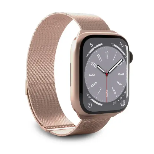 Puro Milanese nutikella rihm Apple Watch (38/40/41 mm) jaoks | roostevaba teras | roosa