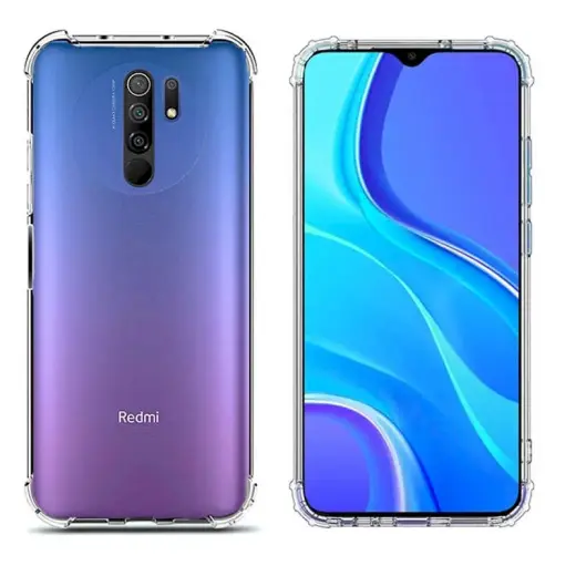Fusion Anti Shock 0.5 mm Silicone Case For Xiaomi Redmi 9 Transparent