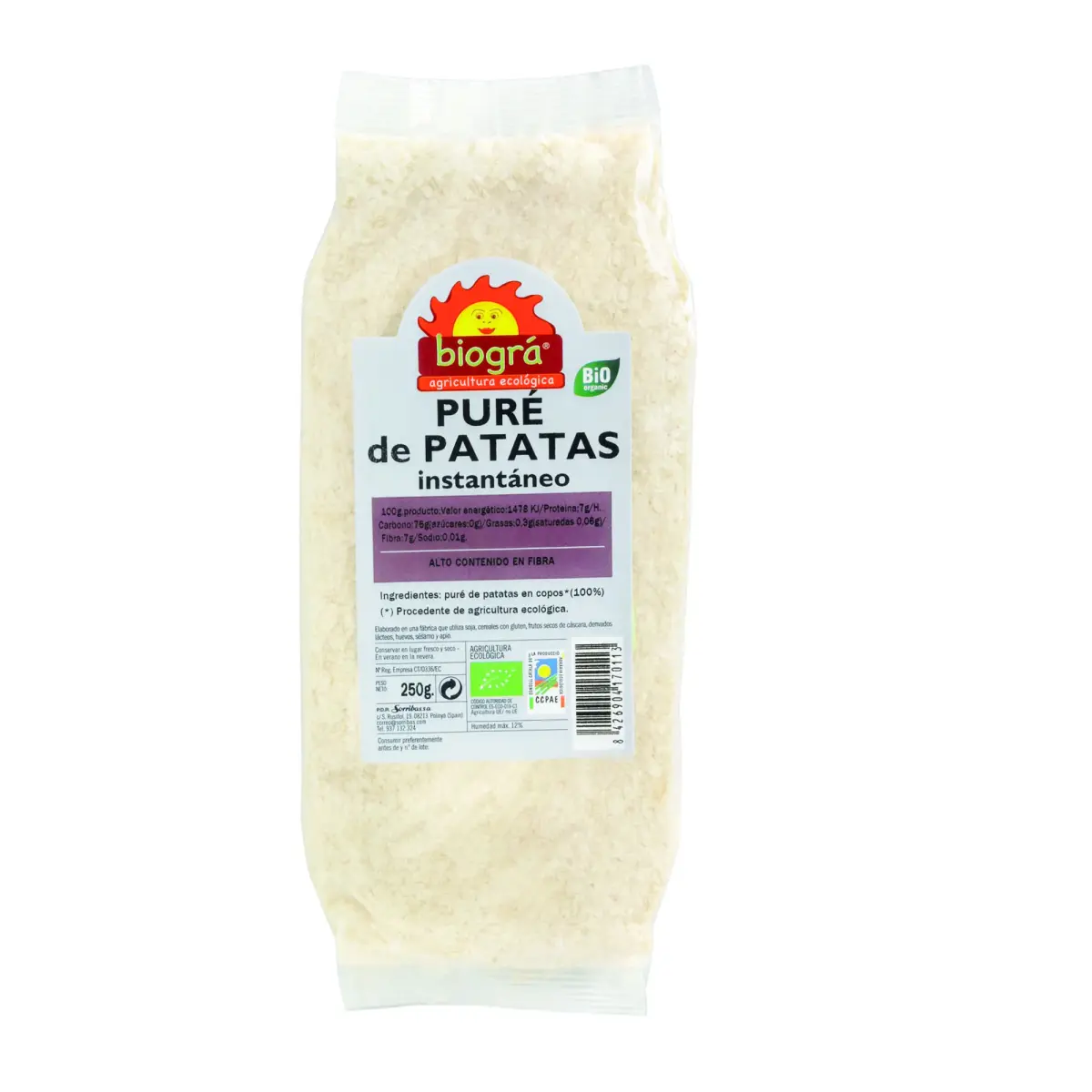 Biográ Pure De Patatas Instantaneo 250g Biogra Bio