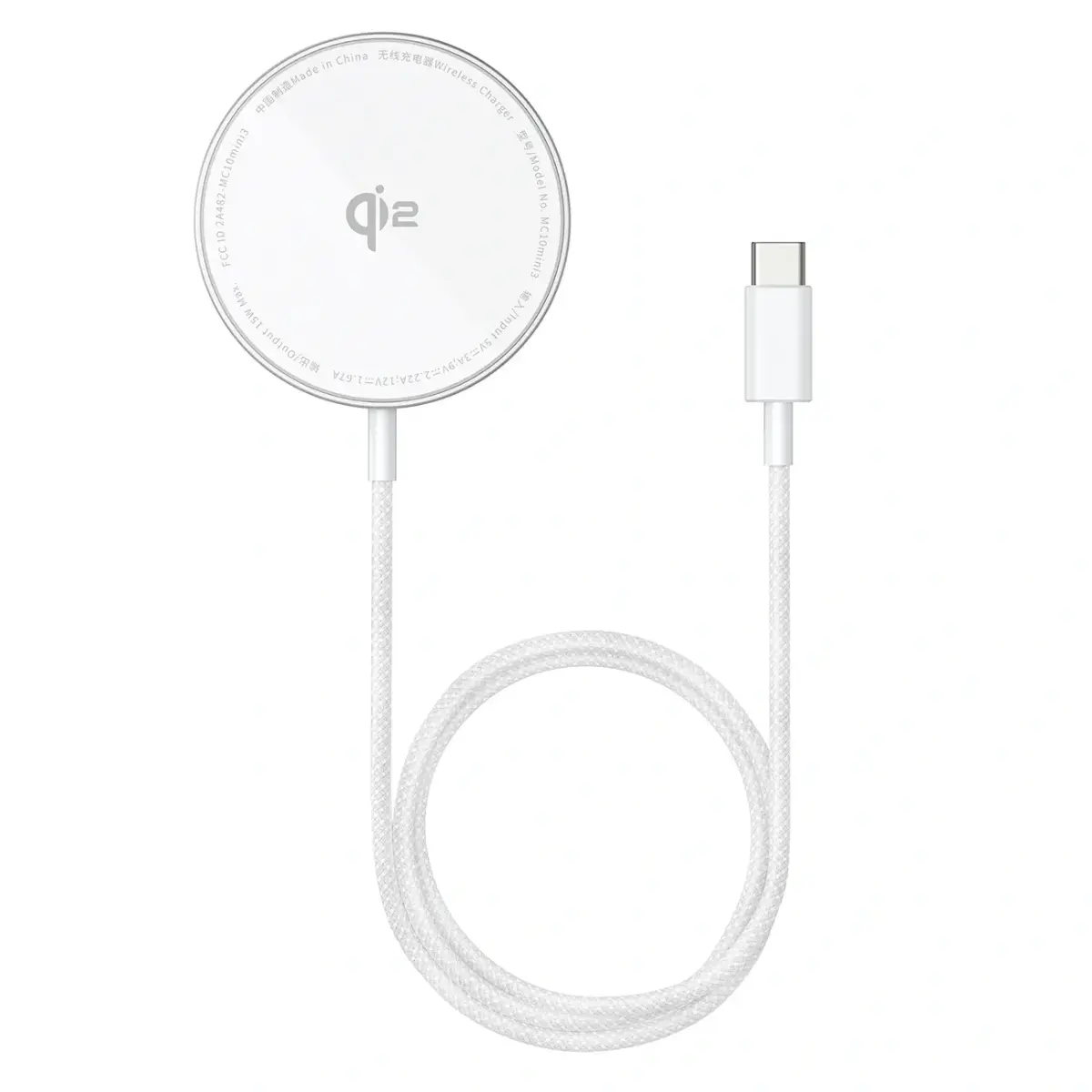 Baseus Simple Mini4 Air wireless charger | Qi 2 | MagSafe compatible | 15W | silver