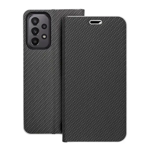 LUNA Carbon чехол-книжка для телефона Samsung Galaxy A23 5G (A236) чёрный