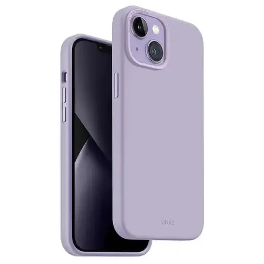 UNIQ etui Lino iPhone 14 6,1" lilak|lilac lavender