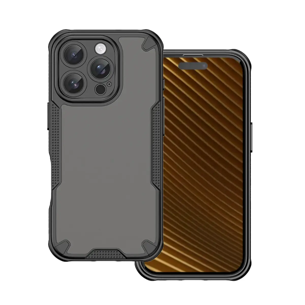 Defender Matt case for iPhone 16 6,1" black