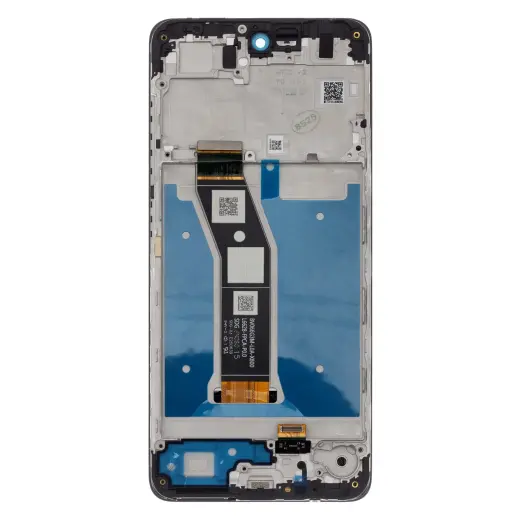 Motorola G04s LCD Display + Touch Unit + Front Cover Black (Service Pack)