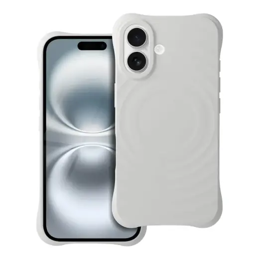 Silicone Zephyr Mag Cover compatible with MagSafe do IPHONE 16 white
