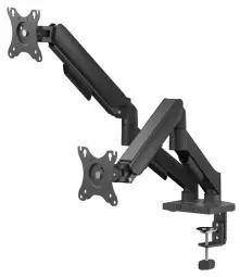 Monitora stiprinājums Savio  17" - 32" Dual monitor spring loaded desk mount