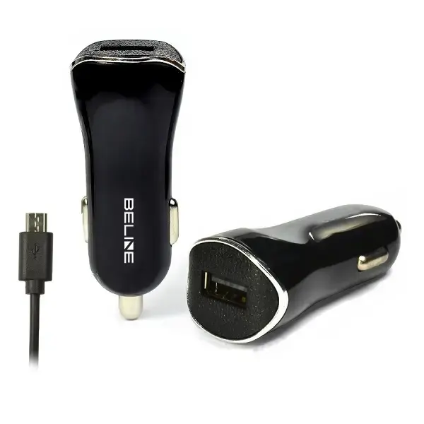 Beline automašīnas lādētājs | 5W | USB-A, Micro USB | melns