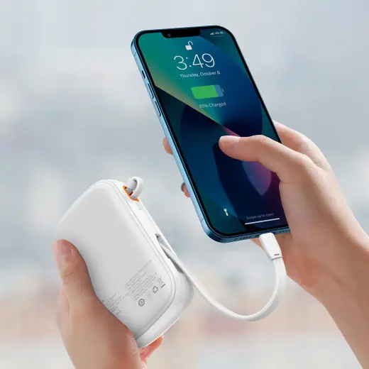 Baseus Qpow PRO external battery (powerbank) | 20000 mAh | 20W | USB-C, USB-A | white