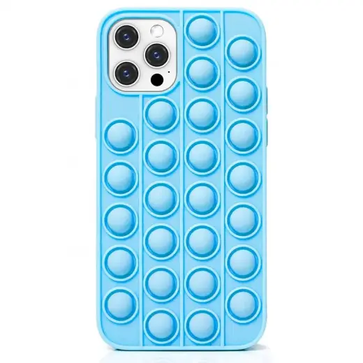 Fusion Pop it silicone case for Apple iPhone 12 Pro Max blue