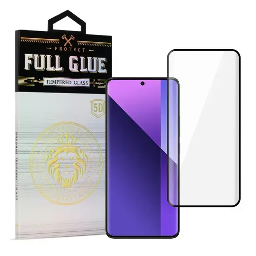 HARD Full Glue 5D aizsargstikls telefona ekrānam Redmi Note 13 Pro+