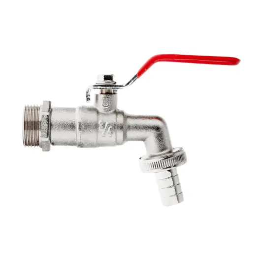 IBC komplekt – 3/4'' kraan 3/4'' väliskeermega + 3/4'' voolikuotsik