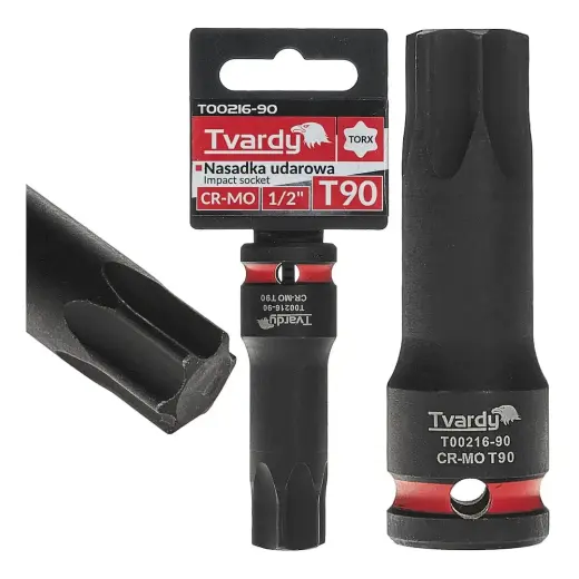 TORX smūginis antgalis 1/2" T90 CR-MO