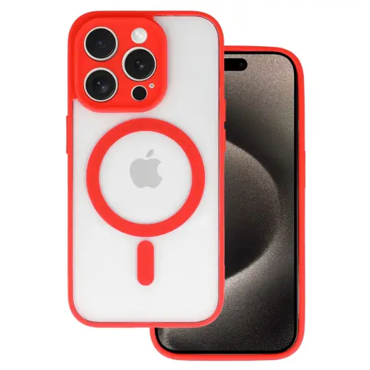 Acrylic Color чехол с поддержкой MagSafe для телефона iPhone 16 Pro красный
