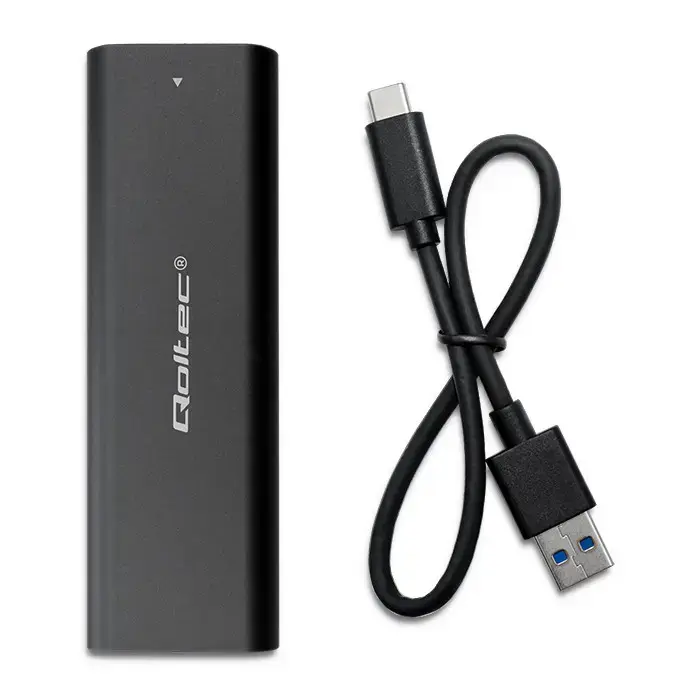 Qoltec korpuss M.2 SSD | NVME | PCI-E | USB-C