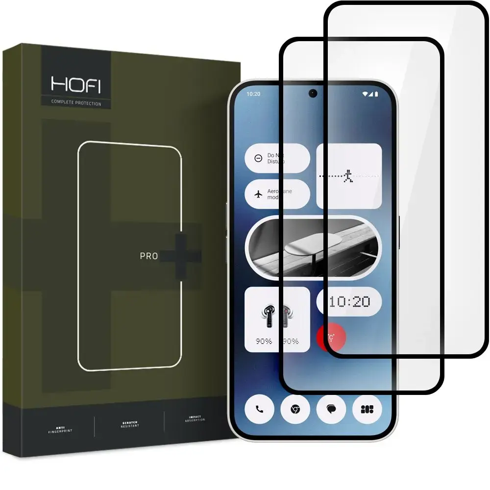 RŪDĪTS STIKLS HOFI GLASS PRO+ 2-PACK NEKAS TĀLRUNIS 2A | 2A PLUS MELNS