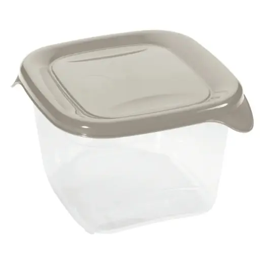 Square food container 1.2L Fresh&Go beige