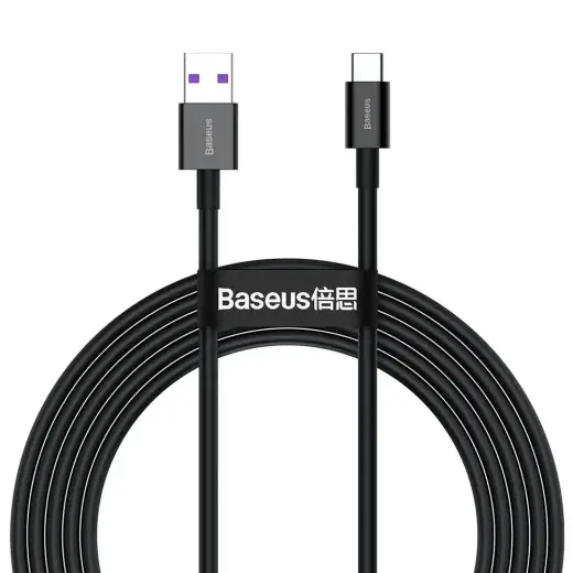 Baseus Superior data transfer and charging cable | USB-A to USB-C | 66W | 1m | black