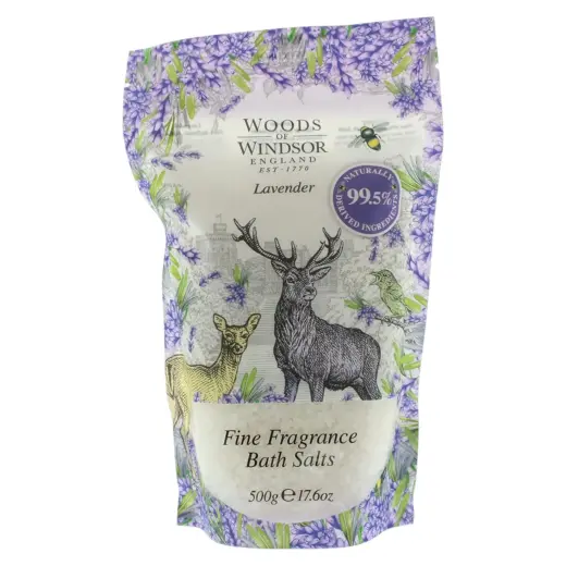 Woods Of Windsor, Lavender, Natural, rejuvenated, Lavender, Bath Salt, 500 g