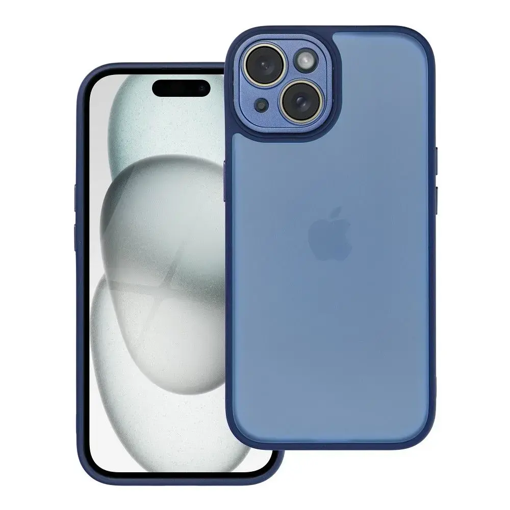 VARIETE maciņš telefonam iPhone 15 tumši zils