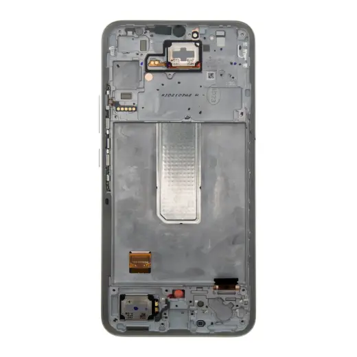 LCD display + Touch Unit + Front Cover Samsung A346B Galaxy A34 5G Awesome Silver (Service Pack)