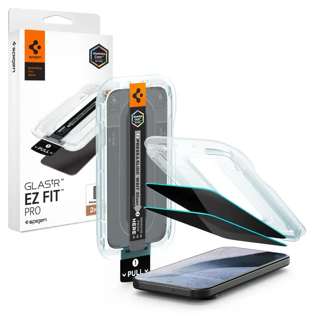 SZKŁO PRYWATYZUJĄCE SPIGEN GLAS.TR EZ FIT PRO AC 2-PACK GOOGLE PIXEL 9 / 9 PRO / 10 PRO / 11 PRO PRIVACY