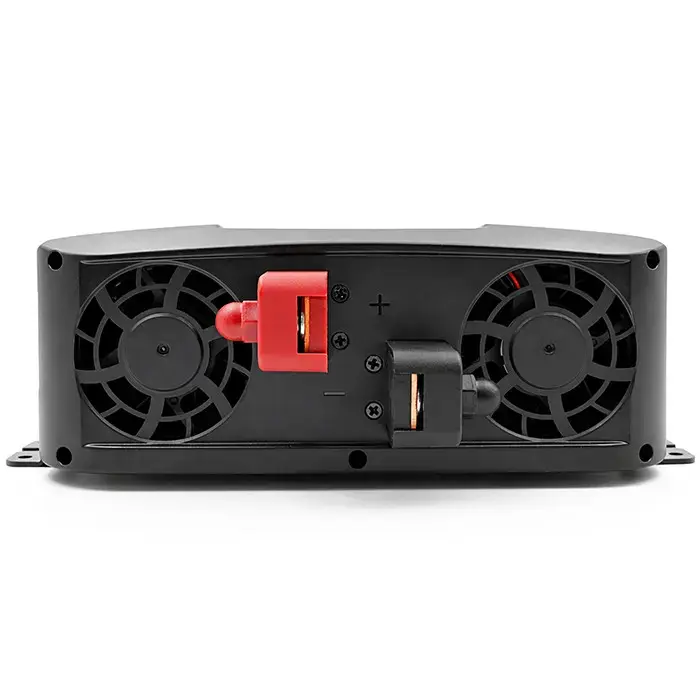 Qoltec Pure Sine Wave Inverter with UPS | 12V to 230V | 2000/4000W | LCD | USB | USB-C | Compatible with LiFePO4 GEL AGM
