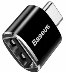 Baseus USB uz USB Type-C 2.4A adapteris (melns)
