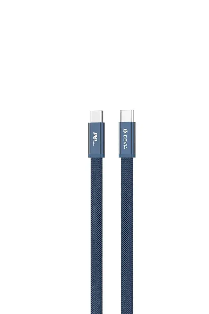 Devia Ultra3 datu pārraides un uzlādes vads | USB-C uz USB-C | PD | 240W | 1.5m | zils