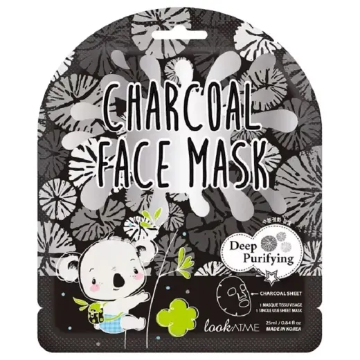 Look At Me, Look At Me, Charcoal, Purifying, Sheet Mask, For Face, 25 ml