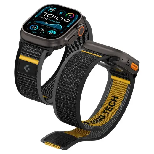 Spigen Athlex Air smartwatch strap for Apple Watch 6/7/8/9/10/SE/Ultra 1/2 (44/45/46/49 mm) | Nylon | black