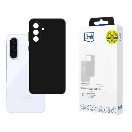 3mk Silicone Case for Samsung Galaxy A36 5G - Black