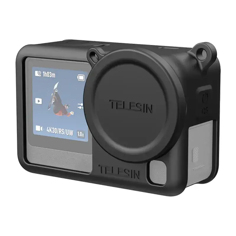Telesin silikona aizsargvāciņš DJI Osmo Action 6 kamerai (melns)
