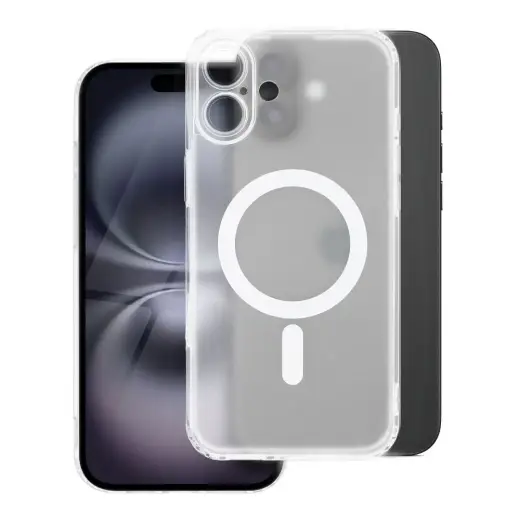 FROST MAG COVER case with camera protection compatible with MagSafe for IPHONE 12 Pro frozen transparent