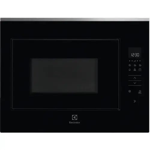 Electrolux iebūvējama mikroviļņu krāsns, 25.37 l,  Melna/nerūsējoša tērauda