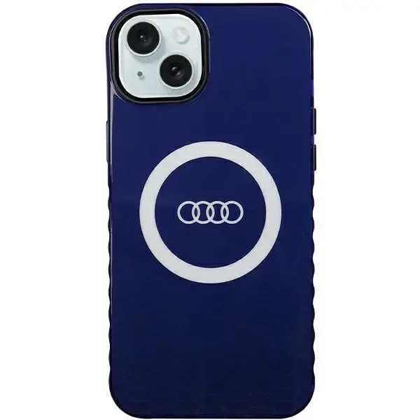 Audi IML Big Logo MagSafe case for iPhone 15 Plus | 14 Plus - blue