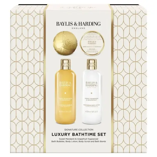 Baylis & Harding Sweet Mandarin & Grapefruit Indulgent Bathing Gift Set in Clear